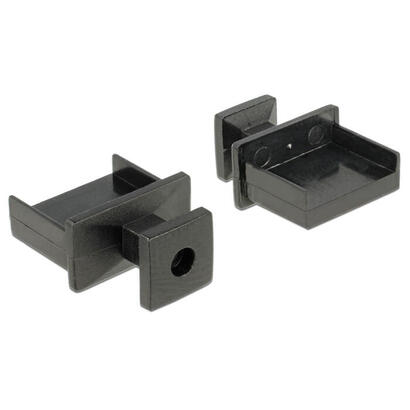 delock-64009-cubierta-contra-polvo-para-usb-type-c-hembra-con-agarre-10-piezas-en-negro