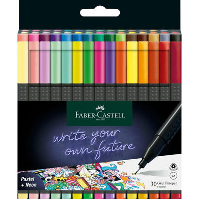 faber-castell-151630-rotulador-de-punta-fina-fino-multicolor-15-piezas