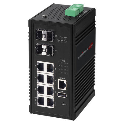 edimax-igs-5408p-switch-gestionado-gigabit-ethernet-101001000-energia-sobre-ethernet-poe-negro
