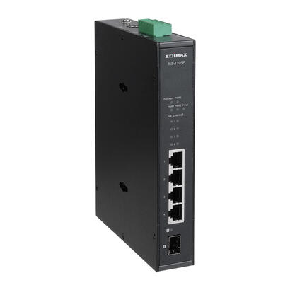 edimax-igs-1105p-industrieller-5-port-gigabit-poe-din-rail-1-sfp-port