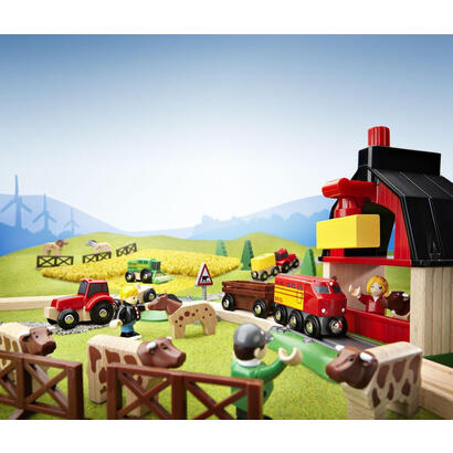 brio-world-33719-set-ciruito-de-tran-con-granja-ferrocarril-ninonina-3-anos-multicolor