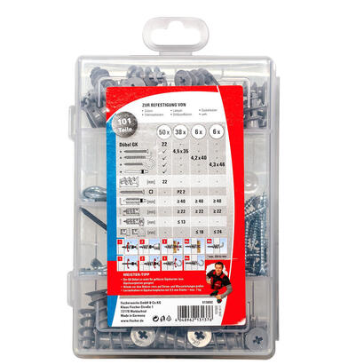 fischer-meister-box-gk-tornillos-ganchos-tacos-gris-claro-100-piezas-con-herramienta-de-ajuste-513892