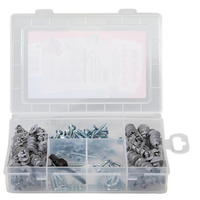 fischer-meister-box-gk-tornillos-ganchos-tacos-gris-claro-100-piezas-con-herramienta-de-ajuste-513892