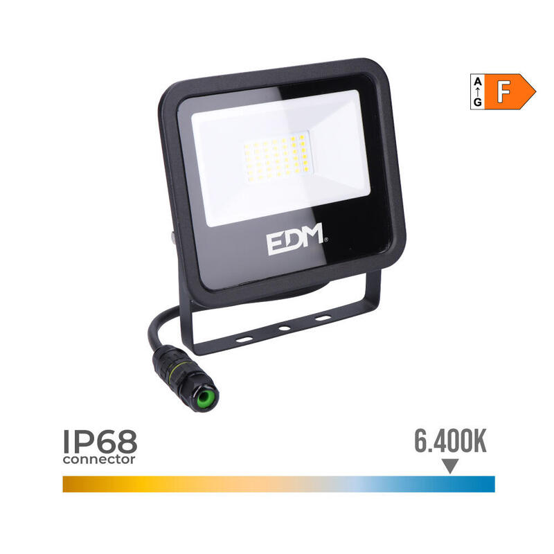 foco-proyector-led-30w-2370lm-6400k-luz-fria-black-series-158x135x29cm-edm
