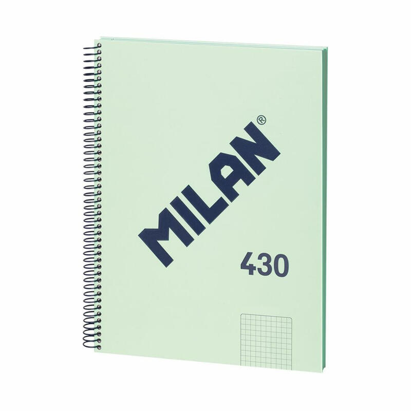 milan-cuaderno-espiral-formato-a4-cuadricula-5x5mm-80-hojas-de-95-grm2-microperforado-4-taladros-color-verde