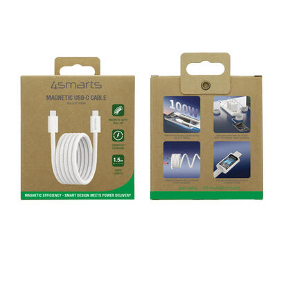 cable-4smarts-541012-usb-15-m-usb-c-blanco