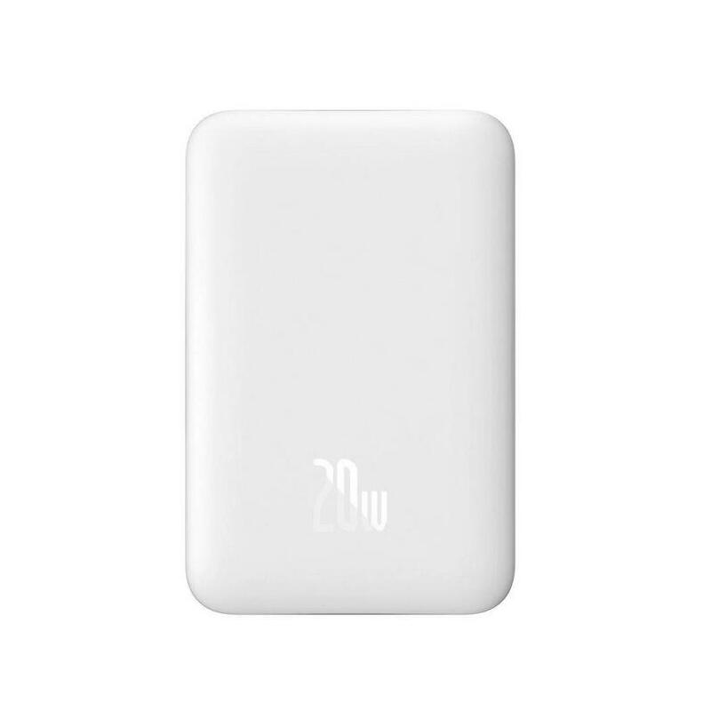 power-bank-mini-10000mah-baseus-compatible-con-magsafe-blanco-carga-rapida-20w-y-cable-tipo-c-inlcuido