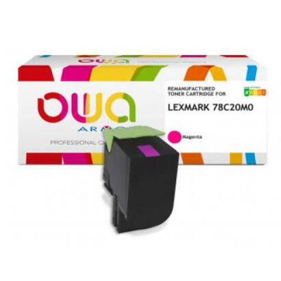 owa-toner-compatible-con-lexmark-78c20m0-magenta-1400-s