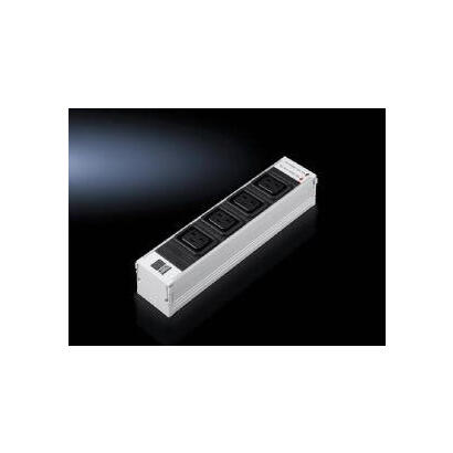 rittal-dk-7856230-base-multiple-4-salidas-ac-interior-negro-gris