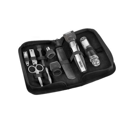 barbero-wahl-travel-kit-deluxe-negro-acero-inoxidable