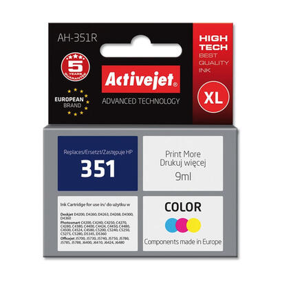 activejet-tinta-ah-351r-repuesto-hp-351-cb337ee-premium-9-ml-color