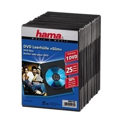 hama-dvd-slim-box-25-black-1-discos-negro