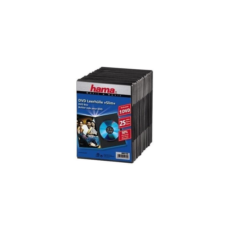 hama-dvd-slim-box-25-black-1-discos-negro