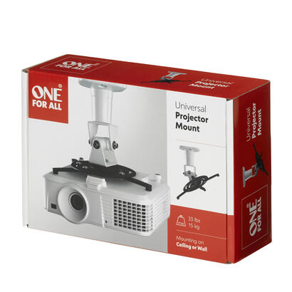 one-for-all-solid-wm5320-montaje-para-projector-techo-negro-blanco
