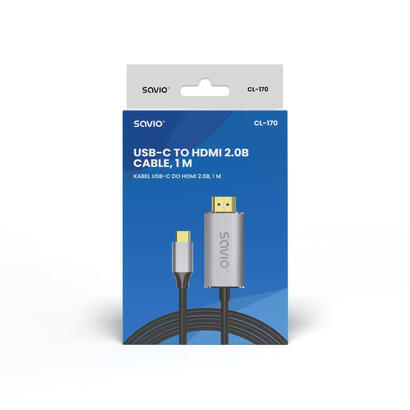 savio-cl-170-kabel-usb-c-do-hdmi-v20b-1m-miedz