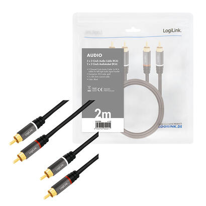 logilink-ca1204-cable-de-audio-2-m-2-x-rca-negro