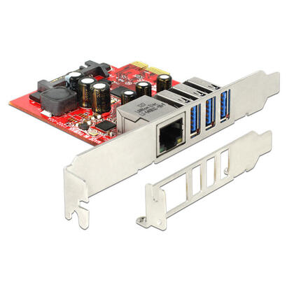 delock-89382-tarjeta-pci-express-x1-a-3-x-externos-usb-5-gbps-1-x-externos-gigabit-lan-factor-de-forma-de-perfil-bajo