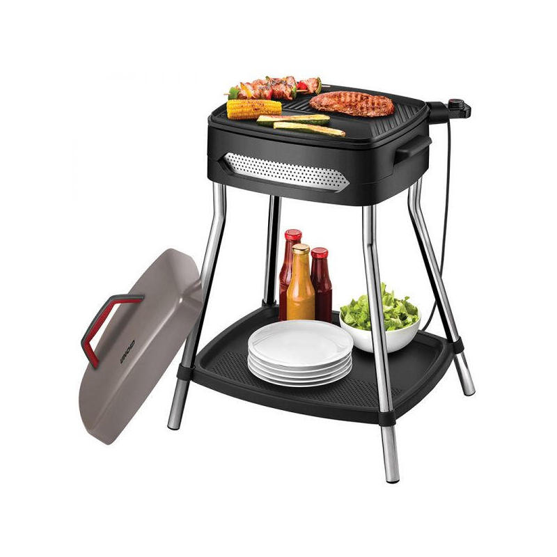 unold-58580-barbacoa-y-parrilla-al-aire-libre-parrillabarbacoa-kamado-mesa-electrico-negro-gris-acero-inoxidable-2000-w