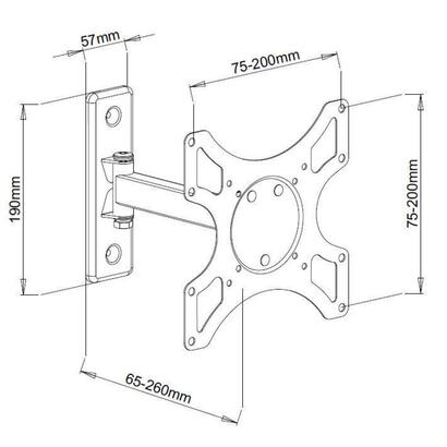 techly-ica-lcd-2901-soporte-de-pared-para-pantalla-plana-94-cm-37-negro