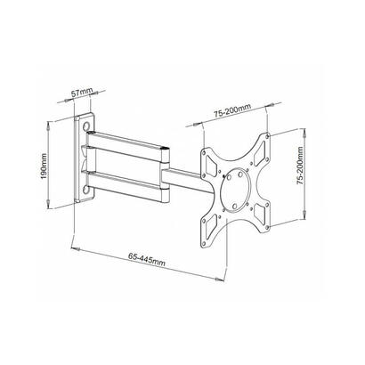 soporte-de-pared-techly-lcd-19-37-inclinable-giratorio-3-articulaciones-blanco