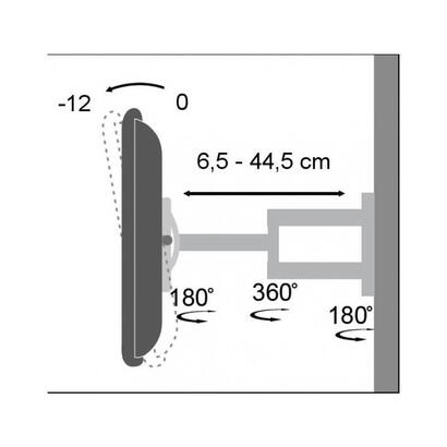 soporte-de-pared-techly-lcd-19-37-inclinable-giratorio-3-articulaciones-blanco