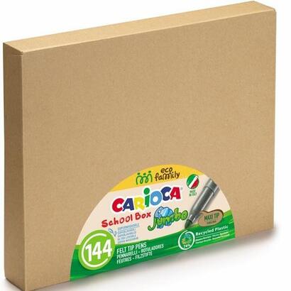 carioca-caja-schoolbox-144-rotuladores-jumbo-eco-csurtidos