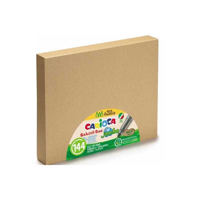 carioca-caja-schoolbox-144-rotuladores-jumbo-eco-csurtidos