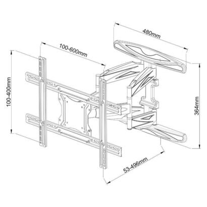 techly-ica-plb-172l-soporte-de-pared-para-pantalla-plana-203-m-80-negro