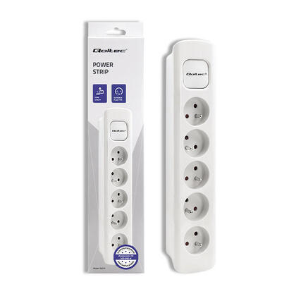 regleta-qoltec-50276-power-strip-5-tomas-18m-blanco