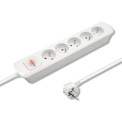 regleta-qoltec-50276-power-strip-5-tomas-18m-blanco