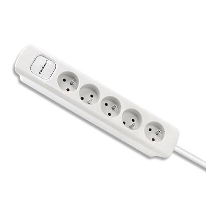 regleta-qoltec-50276-power-strip-5-tomas-18m-blanco