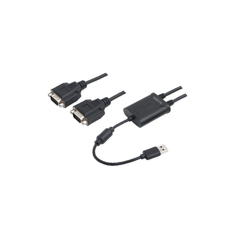 logilink-adaptador-usb-20-2x-seriell-negro