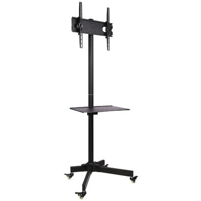 techly-ica-tr21-soporte-de-pie-para-pantalla-plana-1397-cm-55-soporte-de-suelo-con-ruedas-para-pantalla-plana-negro