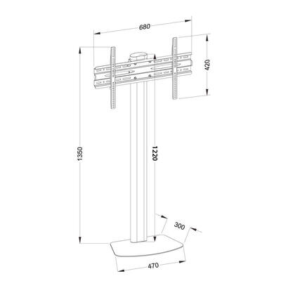 techly-ica-tr27-soporte-de-pie-para-pantalla-plana-1397-cm-55-soporte-de-suelo-con-ruedas-para-pantalla-plana-negro