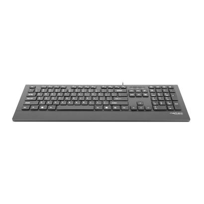 natec-nkl-0876-mulitmedia-keyboard-barracuda-slim-usb-us-layout-black