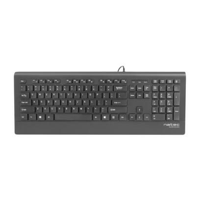 natec-nkl-0876-mulitmedia-keyboard-barracuda-slim-usb-us-layout-black