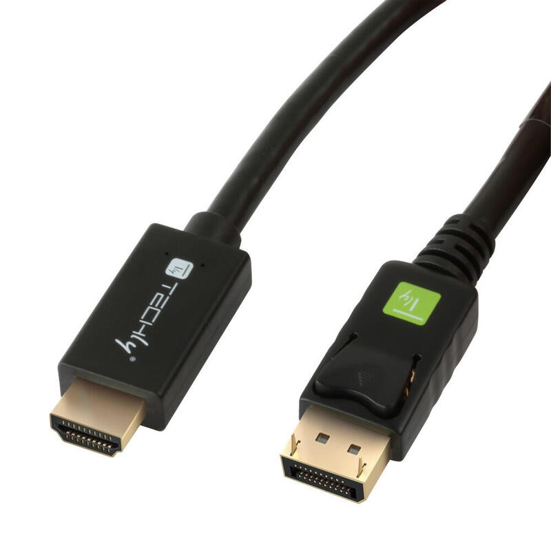 techly-icoc-dsp-h12-010-adaptador-de-cable-de-video-1-m-displayport-hdmi-negro