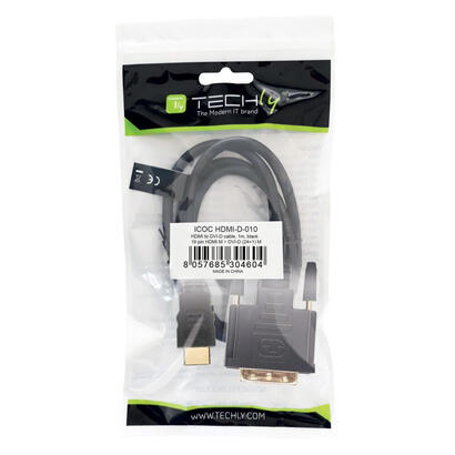 cable-techly-10m-hdmi-dvi-d-mm-1-m-negro