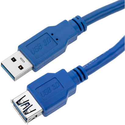 techly-05m-usb-30-a-mf-cable-usb-05-m-32-gen-1-31-gen-1-usb-a-azul