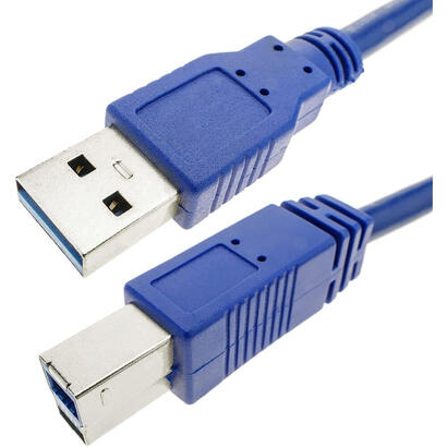 techly-05m-usb-30-ab-mm-cable-usb-05-m-32-gen-1-31-gen-1-usb-a-usb-b-azul