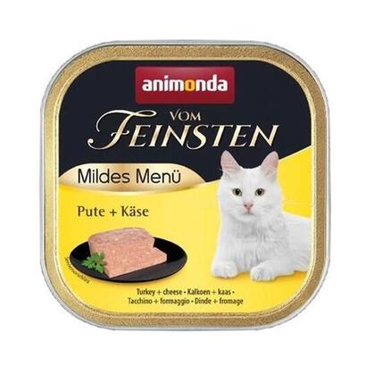 comida-humeda-para-gatos-animonda-vom-feinsten-mildes-menu-pavo-con-queso-100g