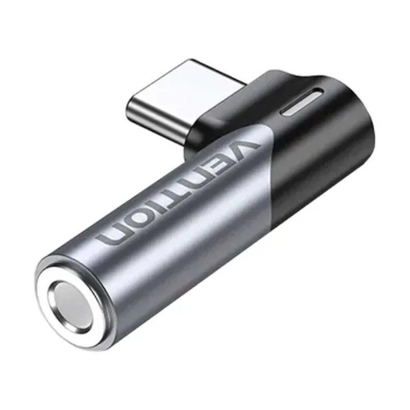 adaptador-audio-vention-bgwh0-jack-35-hembra-usb-tipo-c-macho-gris