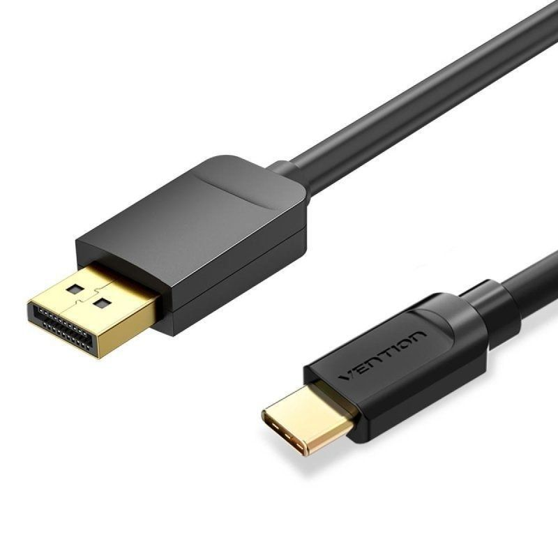 cable-conversor-vention-cgybf-usb-tipo-c-macho-displayport-macho-15m-negro