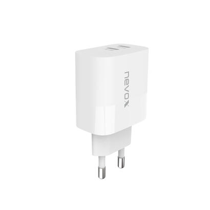 nevox-45w-dual-usb-c-pd-ladegerat-gan-weiss