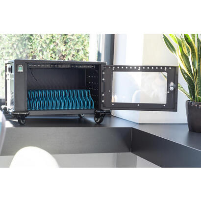 carro-de-carga-movil-digitus-16-estaciones-de-carga-para-portatilestabletas-de-hasta-14-gris-incl-usb-ventilador-dn-45007