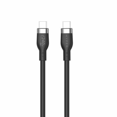 cable-hyper-1m-silicone-240w-usb-c-de-carga-black