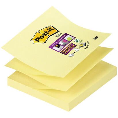 post-it-super-sticky-pack-de-12-blocs-de-90-notas-adhesivas-reposicionables-zig-zag-76x76mm-forma-cuadrada-color