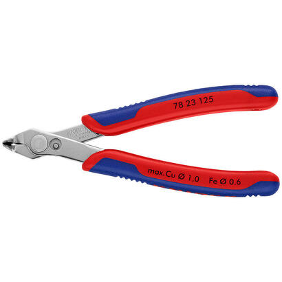 knipex-electronic-super-knips-78-23-125-alicates-electronicos-rojoazul-con-resorte-de-apertura-78-23-125