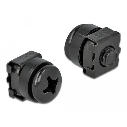 delock-66548-tornillotuerca-12-cm-20-piezas-m6-bolts-nuts-negro-bolts-nuts-metal-metal-m6-cabeza-redonda-ph-phillips