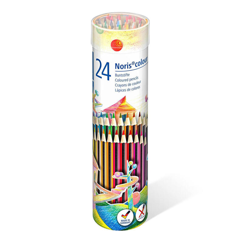 staedtler-lapices-de-colores-noris-colour-surtidos-en-bote-metalico-de-24